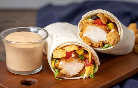 Breaded Chicken Wrap